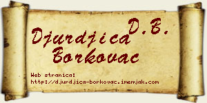 Đurđica Borkovac vizit kartica